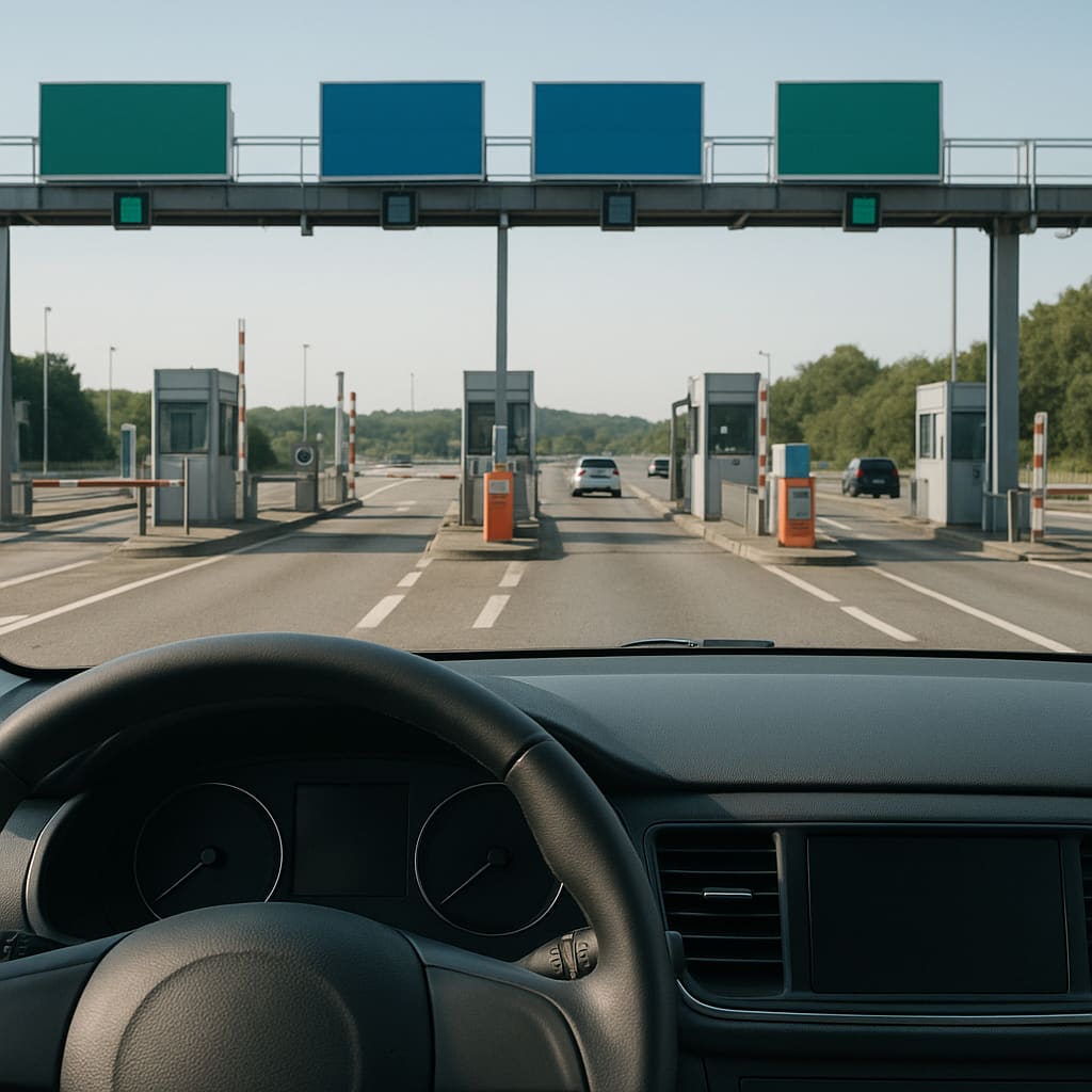 Fahrt Richtung Einfahrt